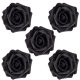 Foam Rose Black 5 pc