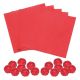 3x3 Red Candy Foil Wrappers 125 pieces