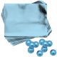 3x3 Blue Candy Foil Wrappers 125 pieces