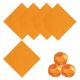 4x4 Orange Copper Candy Foil Wrapper 125 pieces