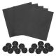 4x4 Black Candy Foil Wrapper 125 pieces