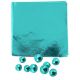 3x3 Teal Candy Foil Wrapper 125 pieces