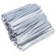 Silver Metallic Twist Ties 100 pieces