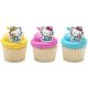 Hello Kitty Mimmy Cupcake Rings 6 pc