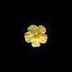 Royal Icing 2 inch Yellow Hibiscus