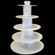 5 Tier White Cupcake Stand