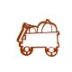 Pumpkin Wagon Fondant Cookie Cutter