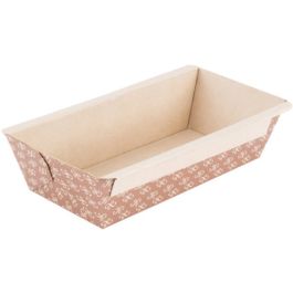 3/4 LB 6x2.5x2 Paper Loaf Baking Pan 6 pieces